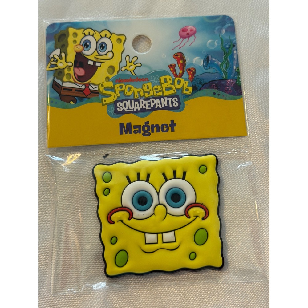 Nickelodeon SpongeBob SquarePants Rubber Fridge Magnet Yellow 0226A New